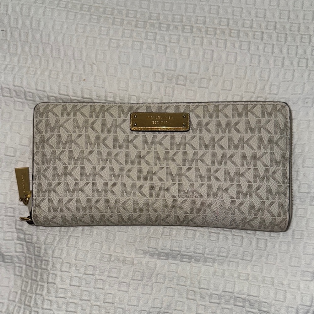 Michael Kors Gray Monogram Wallet